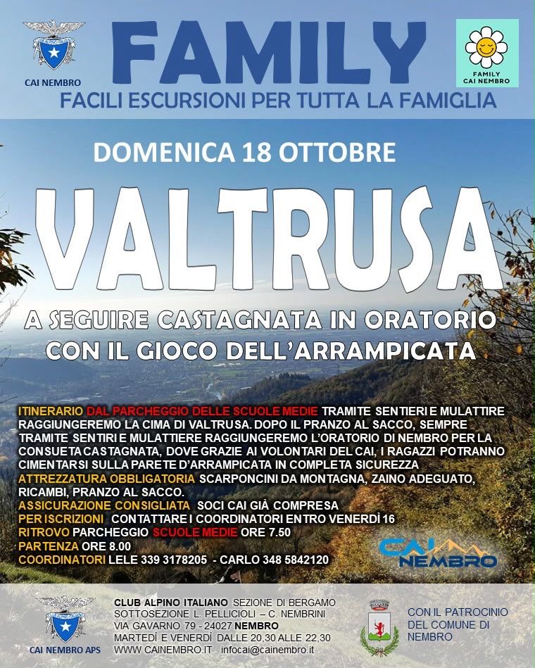18 ottobre Valtrusa